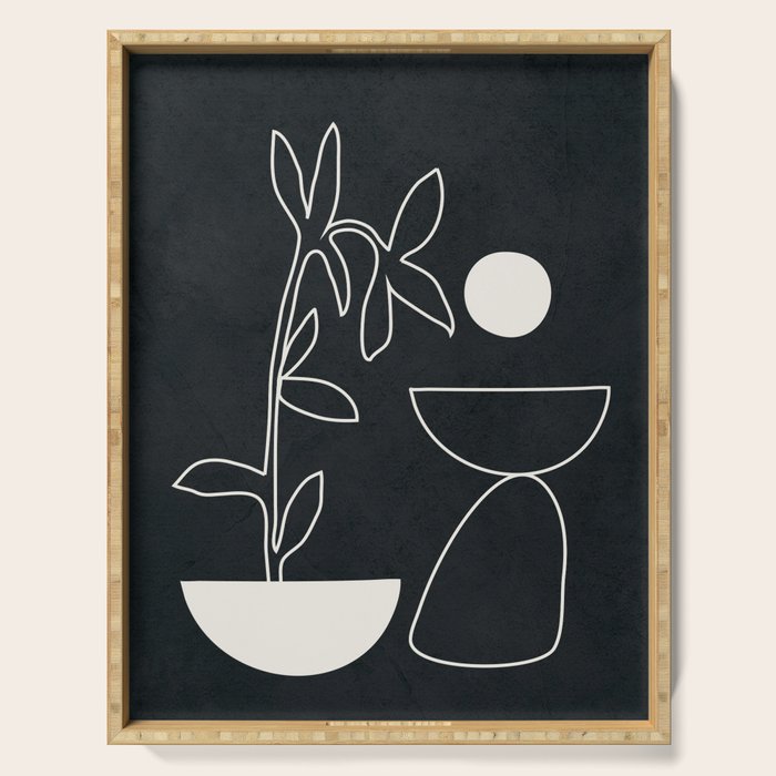 Minimal Abstract Art 10 Serving Tray Gallery Image 1