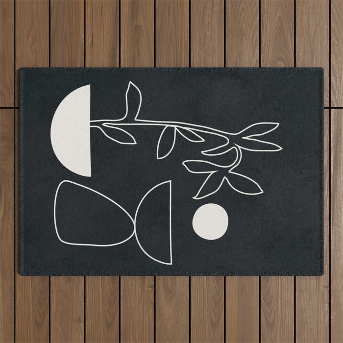 Minimal Abstract Art 10 Outdoor Rug Gallery Image 1