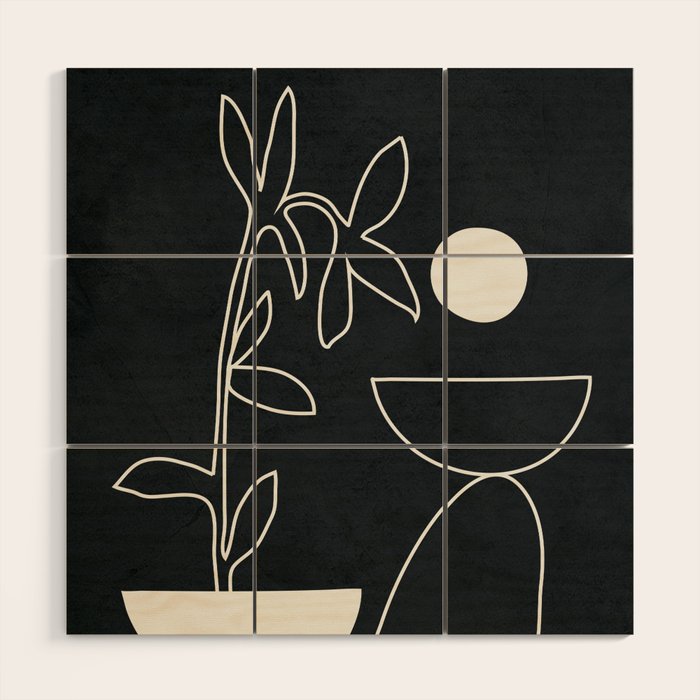 Minimal Abstract Art 10 Wood Wall Art Gallery Image 1