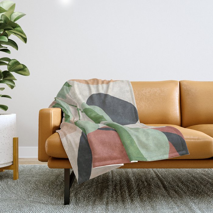 Colorful Branching Out 23 Throw Blanket Gallery Image 1