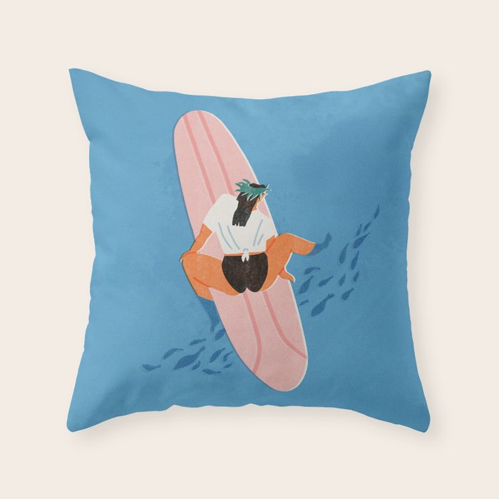 Queen's girl Throw Pillow Gallery Image 1