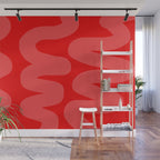 rowdy red Wall Mural Gallery Image 1