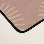 Boho Summer Sun Pattern XV Neutral Pastel Pink Desk Mat Gallery Image 4