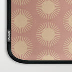 Boho Summer Sun Pattern XV Neutral Pastel Pink Laptop Sleeve Gallery Image 3