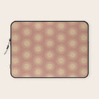 Boho Summer Sun Pattern XV Neutral Pastel Pink Laptop Sleeve Gallery Image 1