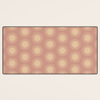 Boho Summer Sun Pattern XV Neutral Pastel Pink Desk Mat Gallery Image 3