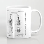 Light Bulb Patent - Designer Industrial Design Art - Blueprint Coffee Mug Gallery Image 1