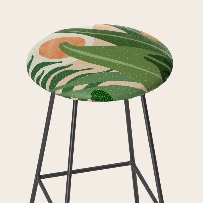 Desert Garden Sunset Landscape Stool Gallery Image 2