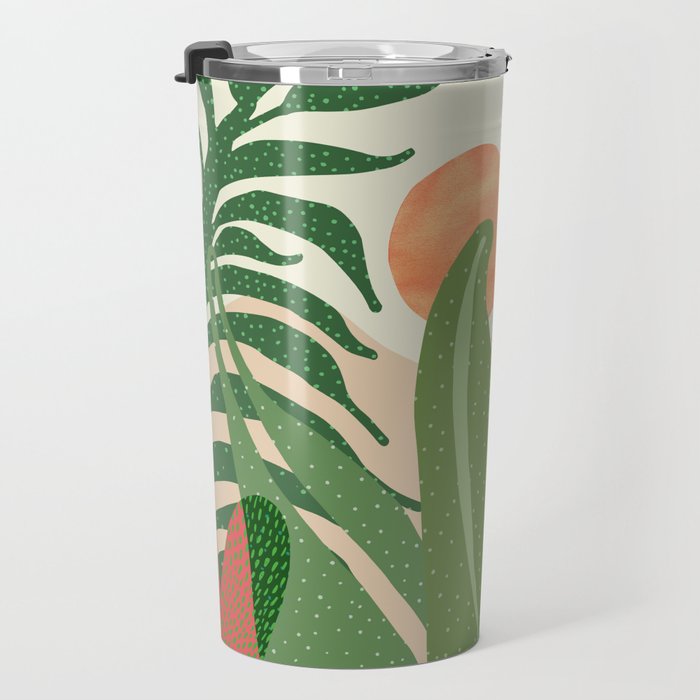 Desert Garden Sunset Landscape Travel Mug Gallery Image 3