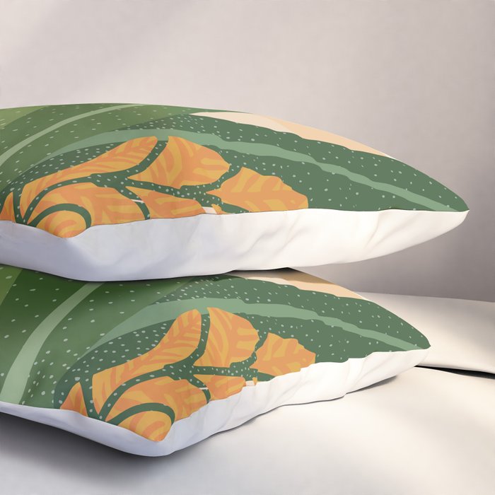 Desert Garden Sunset Landscape Pillow Sham Gallery Image 3