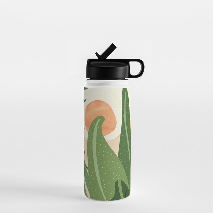 Desert Garden Sunset Landscape Water Bottle Gallery Image 1