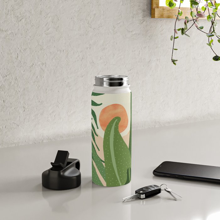 Desert Garden Sunset Landscape Water Bottle Gallery Image 4
