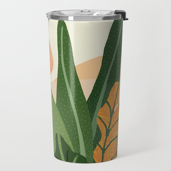 Desert Garden Sunset Landscape Travel Mug Gallery Image 2