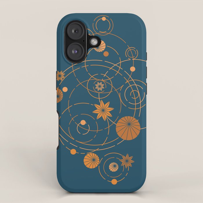Lotus pool geometry iPhone Case Gallery Image 1