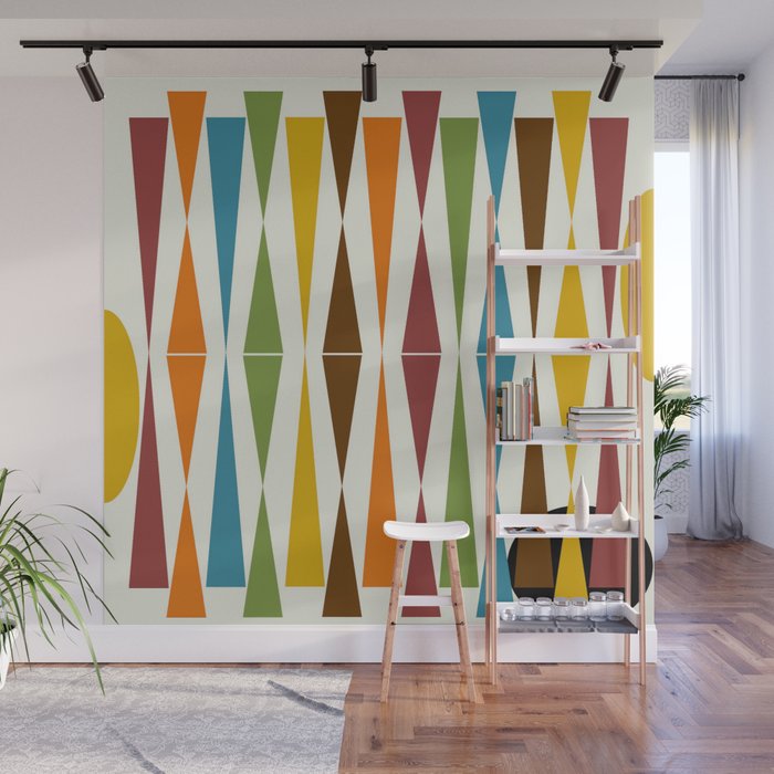 Mid-Century Modern Art 1.4 Wall Mural Gallery Image 1