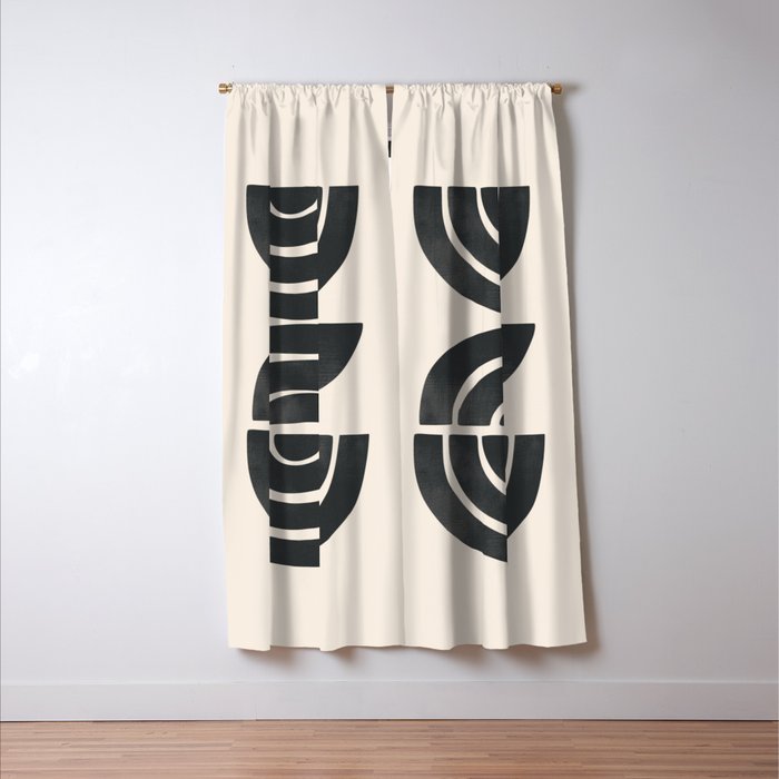 Geometric Rhythm 1 Window Curtain Gallery Image 3