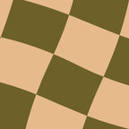 checked wave â peach and olive Coffee Mug Gallery Image 2