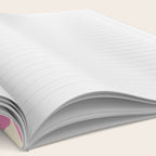 Mid-Century Geometric Shapes in Orange & Pink Notebook Gallery Image 2
