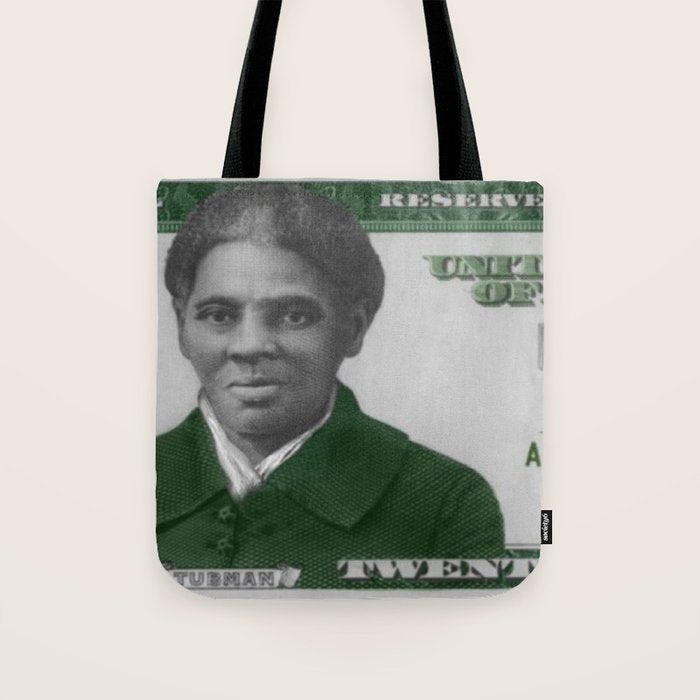 Proposed African American Icon Harriet Tubman Single U.S. Mint 20 Dollar bill Tote Bag Gallery Image 1