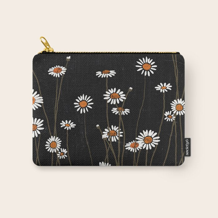 Wild Daisy Flowers 2 Carry All Pouch Gallery Image 1