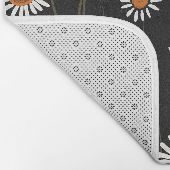 Wild Daisy Flowers 2 Bath Mat Gallery Image 2