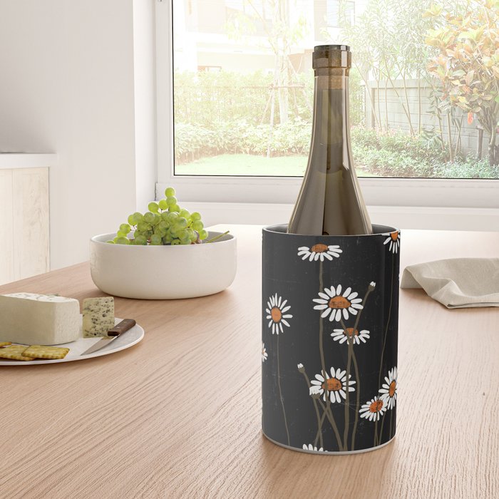Wild Daisy Flowers 2 Wine Chiller Gallery Image 4