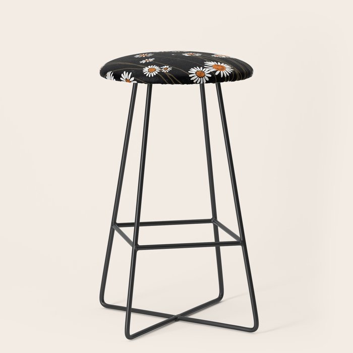 Wild Daisy Flowers 2 Stool Gallery Image 1