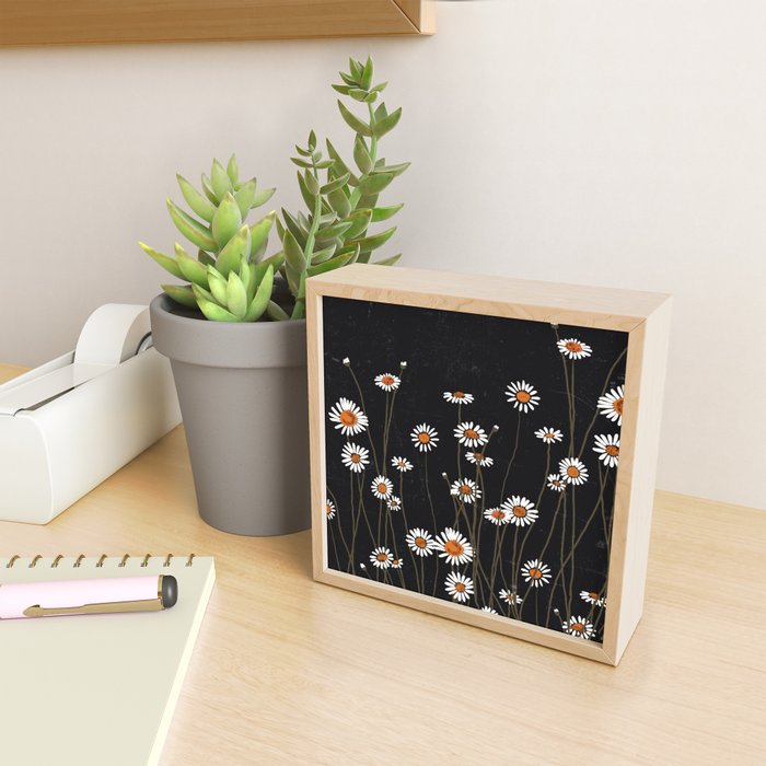 Wild Daisy Flowers 2 Mini Art Print Gallery Image 2