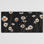 Wild Daisy Flowers 2 Desk Mat Gallery Image 3