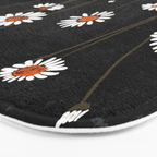 Wild Daisy Flowers 2 Bath Mat Gallery Image 3