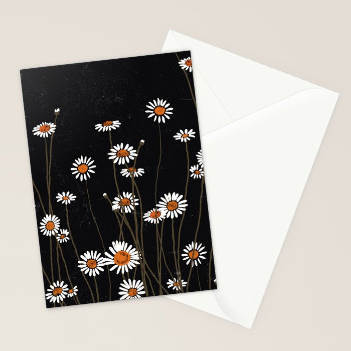 Wild Daisy Flowers 2 Stationery Card Gallery Image 2