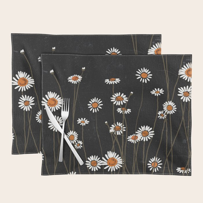 Wild Daisy Flowers 2 Placemat Gallery Image 1