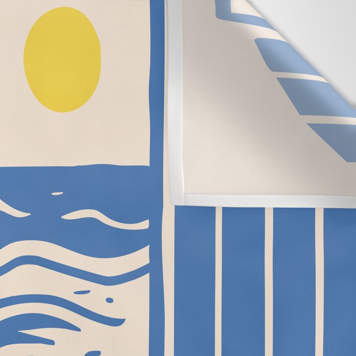 Sardines, Lemons and Wine at the Beach Wall Tapestry Gallery Image 3