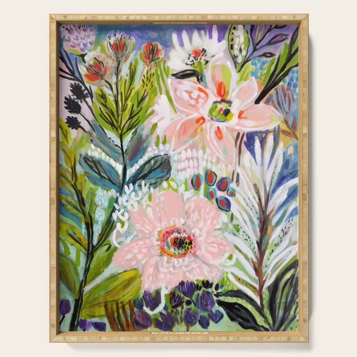 Bohemian Flower Garden Serving Tray Gallery Image 1