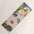 Bohemian Flower Garden Yoga Mat Gallery Image 1