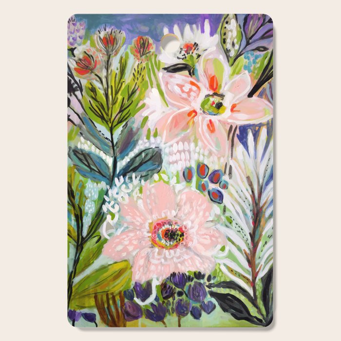 Bohemian Flower Garden Cutting Board Gallery Image 1