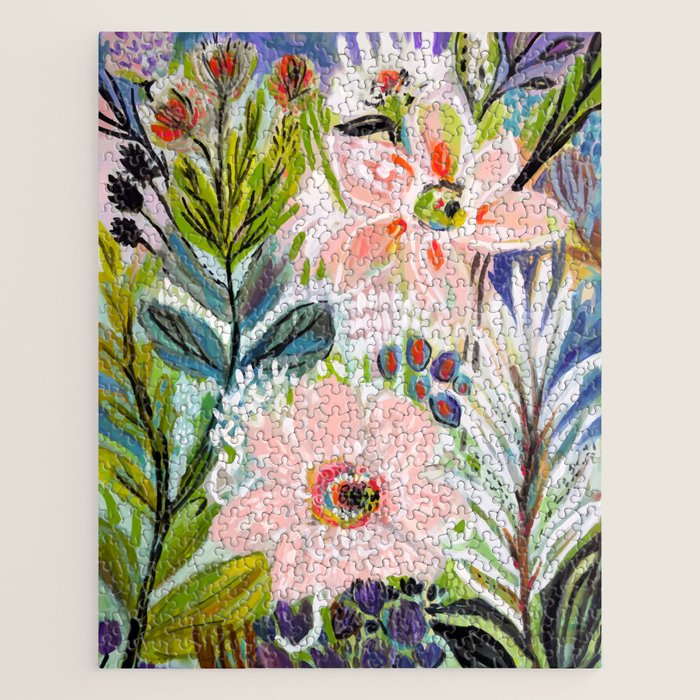Bohemian Flower Garden Jigsaw Puzzle Gallery Image 1