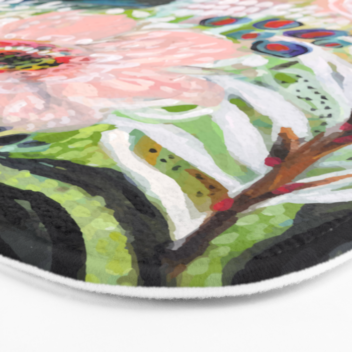 Bohemian Flower Garden Bath Mat Gallery Image 3