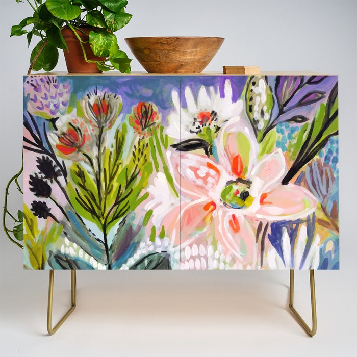 Bohemian Flower Garden Credenza Gallery Image 1