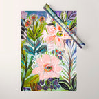 Bohemian Flower Garden Wrapping Paper Gallery Image 1