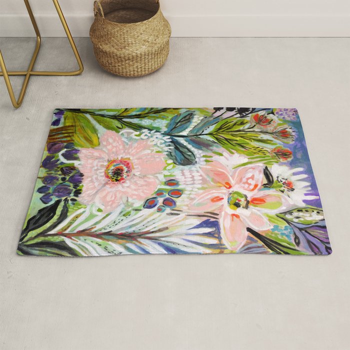 Bohemian Flower Garden Rug Gallery Image 1