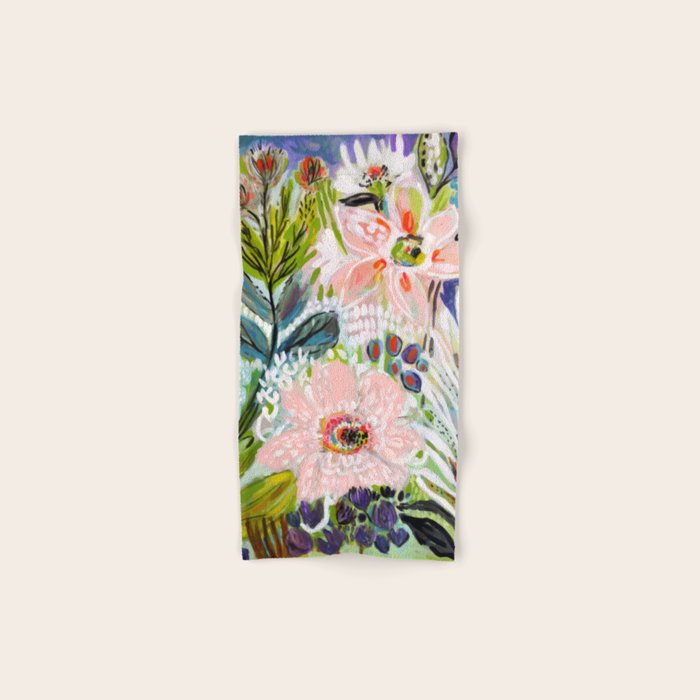 Bohemian Flower Garden Bath Towel Gallery Image 1