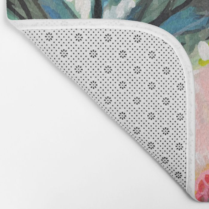 Bohemian Flower Garden Bath Mat Gallery Image 2