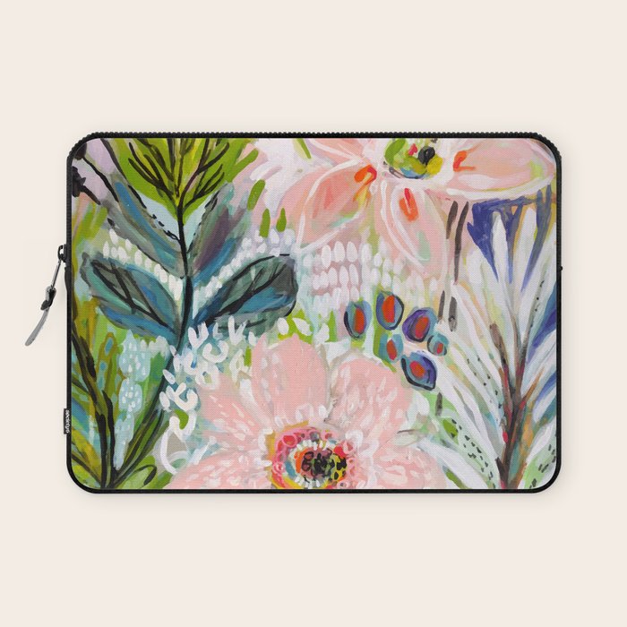 Bohemian Flower Garden Laptop Sleeve Gallery Image 1