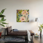 Bohemian Flower Garden Wood Wall Art Gallery Image 2