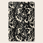 Tropical monstera plant leaf art pattern Cutting Board Gallery Image 1