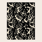 Tropical monstera plant leaf art pattern Poster Gallery Image 4