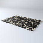 Tropical monstera plant leaf art pattern Rug Gallery Image 3