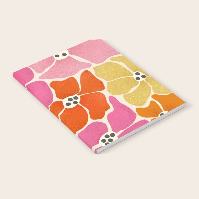 Blooming Retro Florals Notebook Gallery Image 1