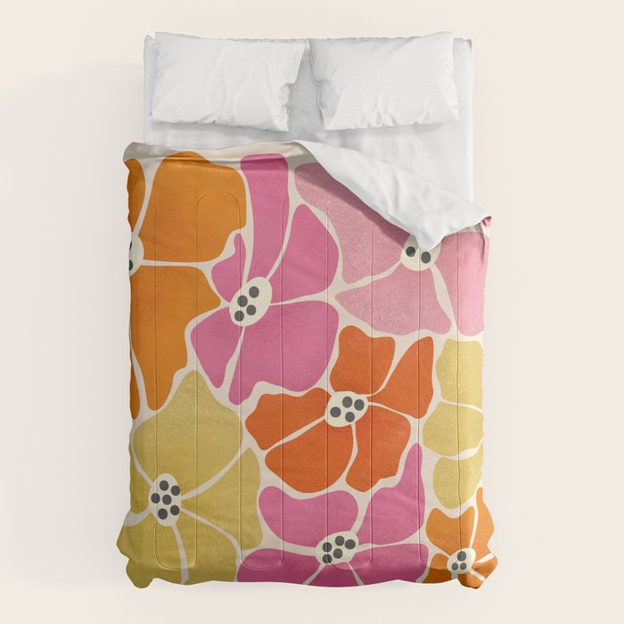 Blooming Retro Florals Comforter Gallery Image 6